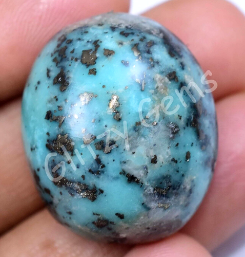 Cabochon di turchese Hubei naturale Blue Cloud Mountain a forma libera/ cabochon di pietra preziosa cinese/turchese Hubei Y571 - Italia