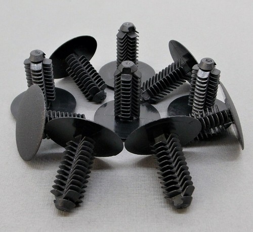 100 Stück Tannenbaum Clips 8mm Schwarz - Auto Stoßstangen Nieten & Befestigungsklammern