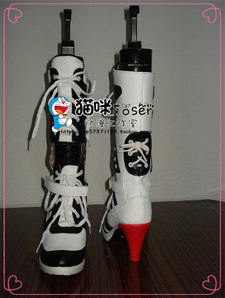 Harley Quinn Boots Suicide Squad Heel Shoes Fancy Cosplay Costume Boots Women - Image 2 of 4