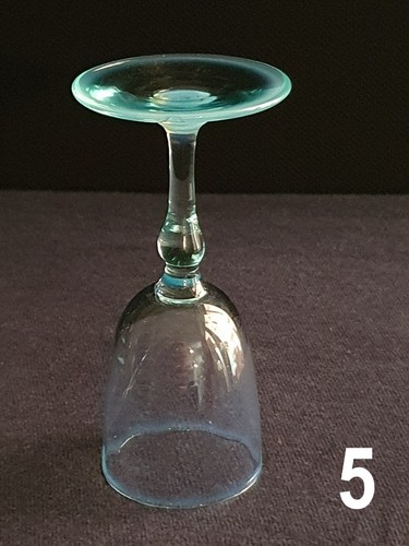 1 x Uber Rare James Powell Whitefriars Blue Opal Liqueur Glass - Picture 10 of 17