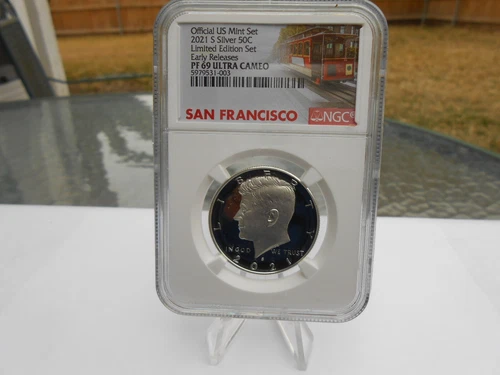 2021S 50c KENNEDY FROM LIMITED EDITION SILVER PROOF SET (21RCN) NGC ER PF69