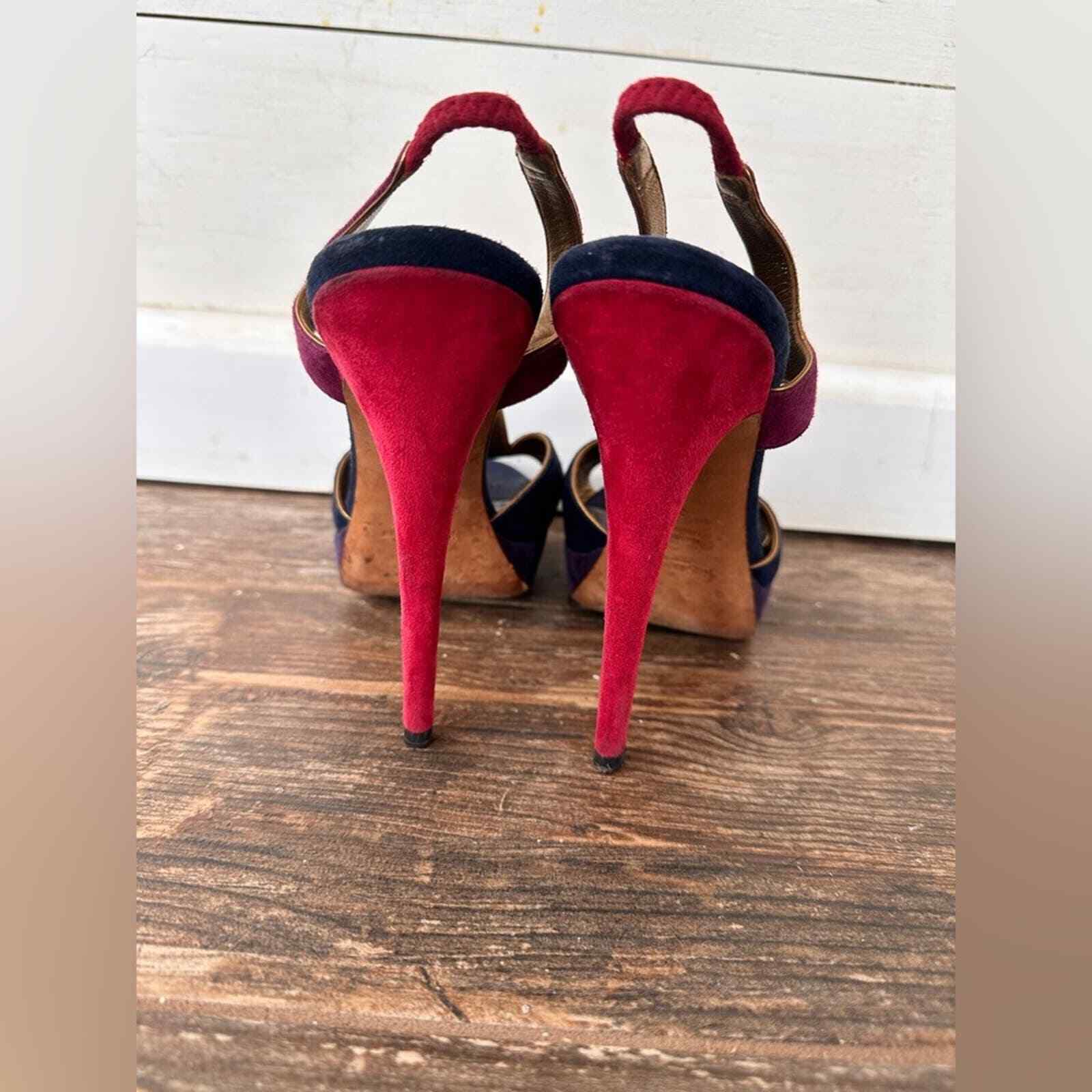 Sandalo multicolore con cinturini Yves Saint Laurent taglia 39