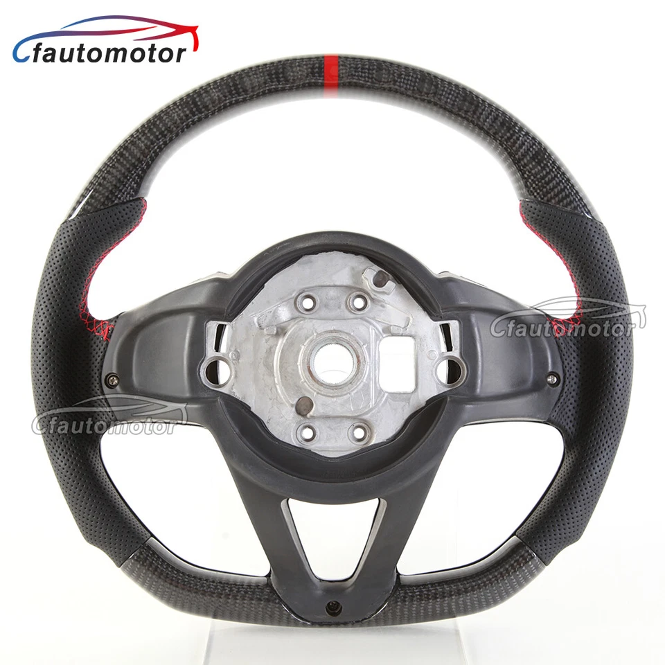 Руль из настоящего углеродного волокна подходит для McLaren 720 570 600 12C с отделочными лопастями - Изображение 4 из 4