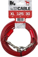 BV Pet Tie-Out Cable for X-Large Dogs Up To 125 lbs 30 Ft  