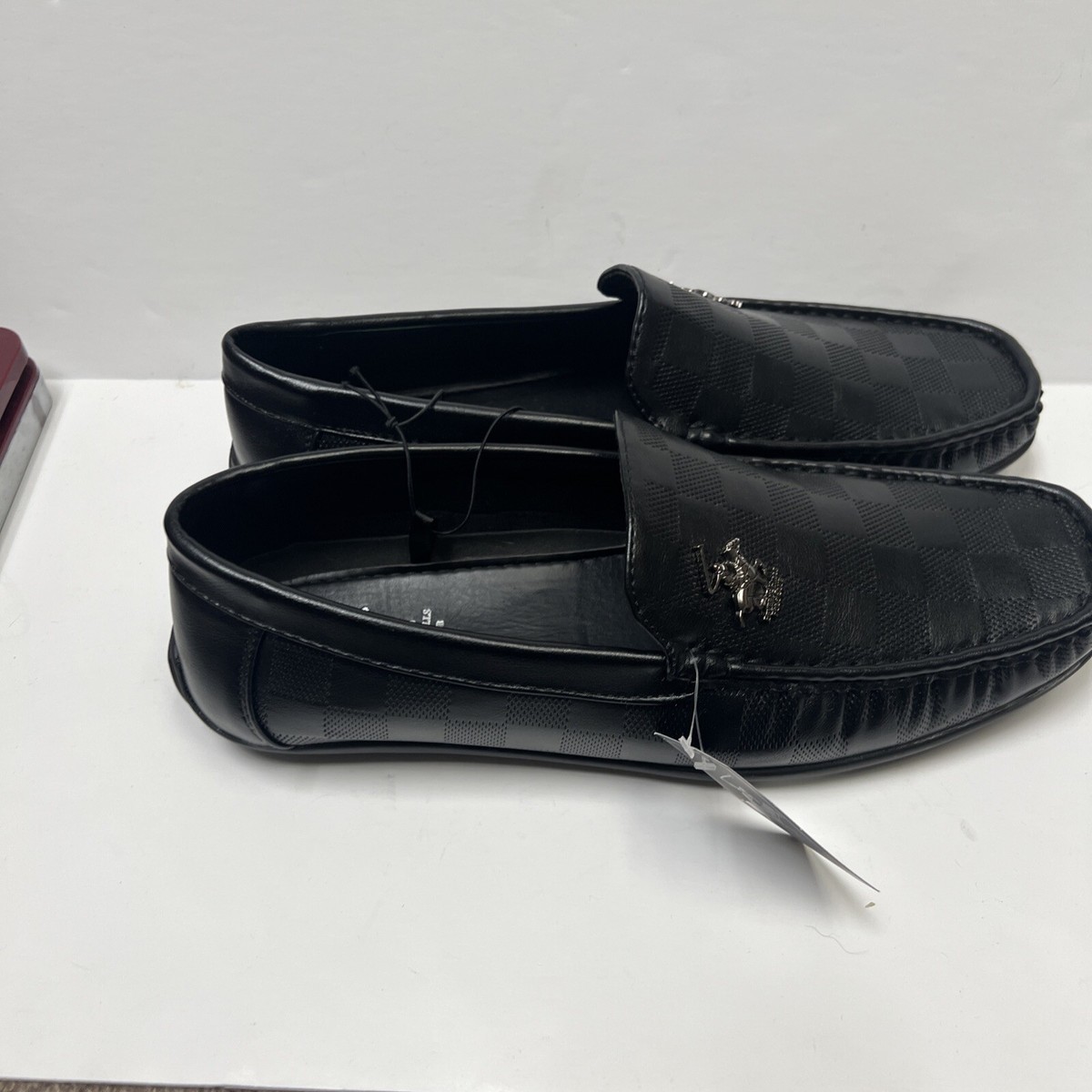 beverly hills polo club dress shoes Beverly Hills Polo Club Men's Damien Dress Shoes | Black | Size 10