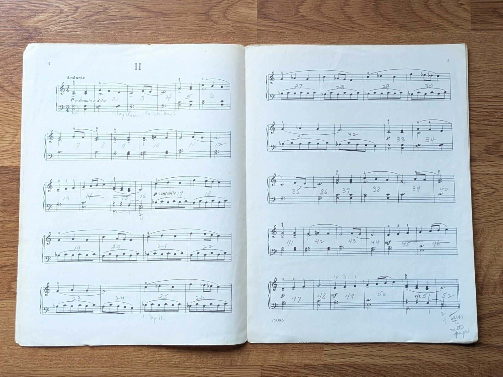 Spartiti Vintage - 1950 Sonatina in La Minor di Hazel Cobb, Piano Solo foto 5