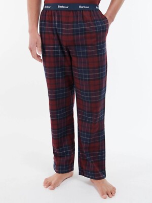 Barbour Men's Sz M Pajama Bottoms Glenn Tartan Lounge Pants 100