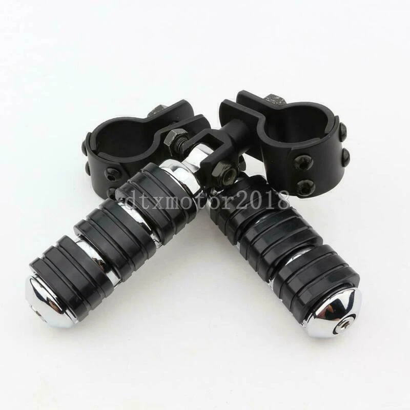 Abrazaderas de montaje de clavijas de pie de 1" a 1-1/4" para Honda Goldwing (1100-1200) 1800 GL F6B Foto 4 de 4