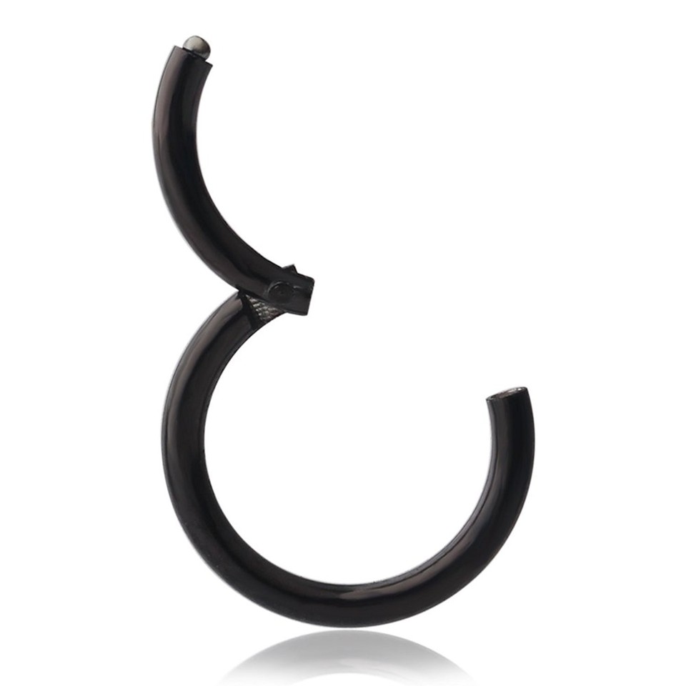 Hinged Clicker Segment Septum Lip Nose Hoop Rings Helix Daith Cartilage Tragus