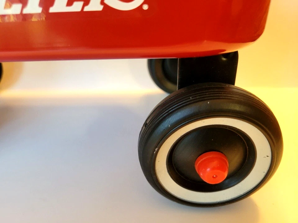 RADIO FLYER Little Red Mini Wagon Vintage 12 1/2" X 7.5" X 5.5" EUC - Image 3 of 4