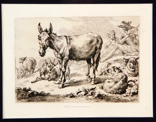 Nicolaes Berchem ,1880, Heliogravure,Hamerton Edition, Matted, Framed,COA - Picture 2 of 3
