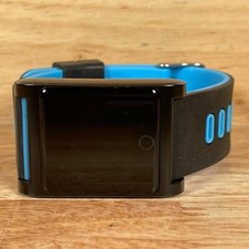 Black Blue Silicone Strap Bluetooth GPS Heart Rate Monitor Smartwatch