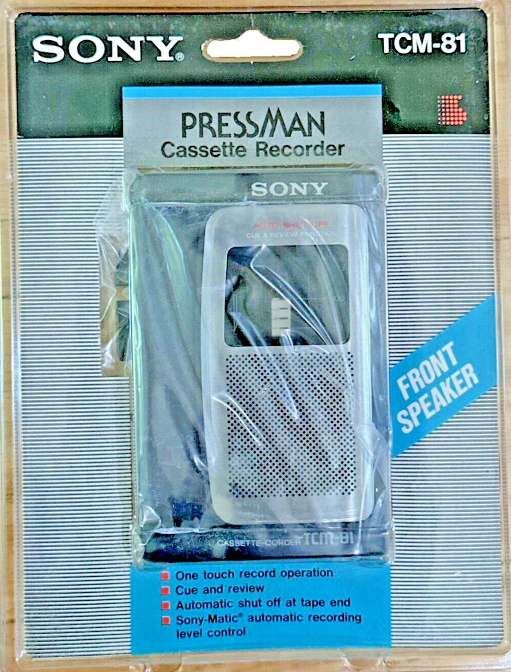 Sony TCM-81 Pressman Cassette Recorder Player  BRAND NEW SEALED in Box