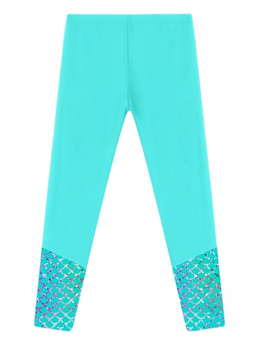 Girls Bottoms Fish Trousers Denim Pants Fitness Sweatpants Comfort Swimwear - Picture 29 of 64