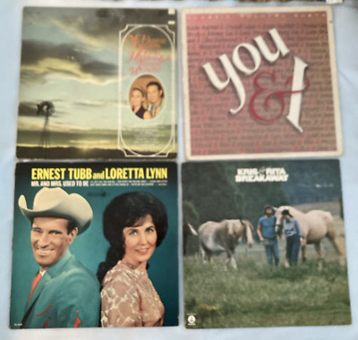 4 LP s Country Duets Breakaway, You & I, Mr. & Mrs. Used to Be, My Elusive Dream