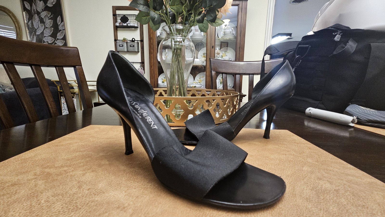 YSL Yves Saint Laurent Rive Gauche taglia 11 5 nero 