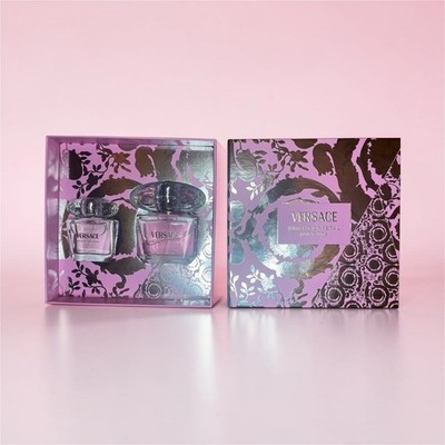 Versace Bright Crystal EDT Spray Gift Set 2 Bottles 30 oz + 90 oz