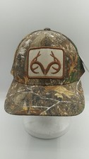 REALTREE Camo SNAP BACK Adjustable Baseball Cap NEW WITH TAGS horns patch