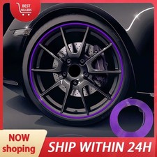 Car Wheel Rubber Protective Strip Rim Guard Trim Green Purple Black White Yellow
