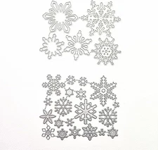 Christmas Snowflake Metal Die Cuts,Merry Christmas Snow Flower Cutting Dies Sten