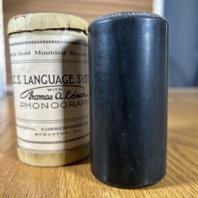 Edison Cylinder Record French Lesson No 2 ICS Language System Untested