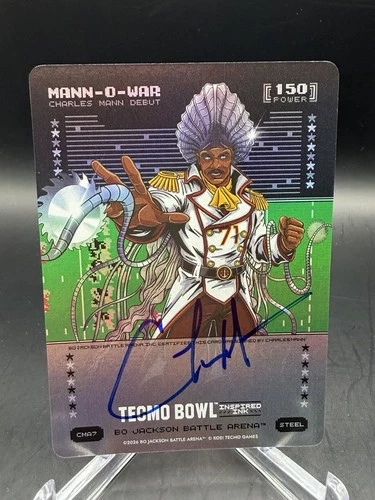 Bo Jackson Battle Arena Tecmo Bowl Man-O-War Charles Mann Inspired Ink CMA7