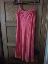 Dosa Silk Pink Orange Slip Dress Size 3