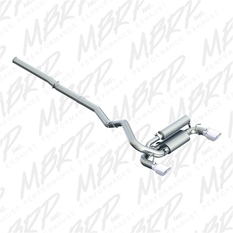 MBRP for 2016+ Ford Focus RS 3in Aluminized Dual Outlet Cat-Back Exhaust - Image 3 of 4