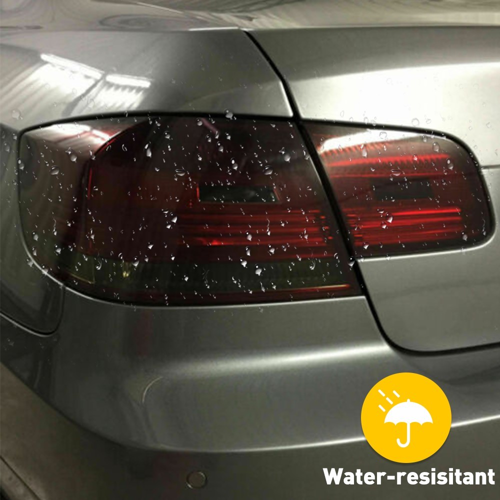 12"x 72" Matte Black Car Rear Lights Tail Light Film Stickers Trims Accessories