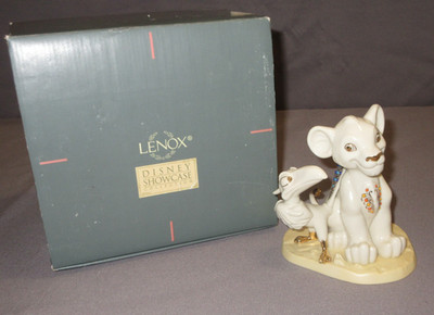 Lenox Disney Showcase Simba & Zazu Lion King Figurine in Original Box