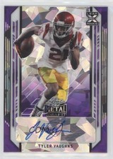 2021 Leaf Metal Draft Purple Crystals /20 Tyler Vaughns #BA-TV1 Auto s1i