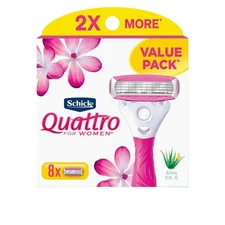 Schick Quattro Womens Razor for Shaving Refllls, Razors for Women Value Pack, La