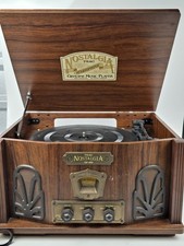 Teac Nostalgia GF-180 AM/FM Stereo Music System 3 speed Record Player Turntable