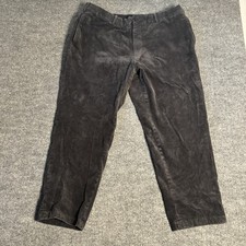Uniqlo Pants Womens 4 Black Corduroy Stretch Slim Fit Casual Trouser Pockets