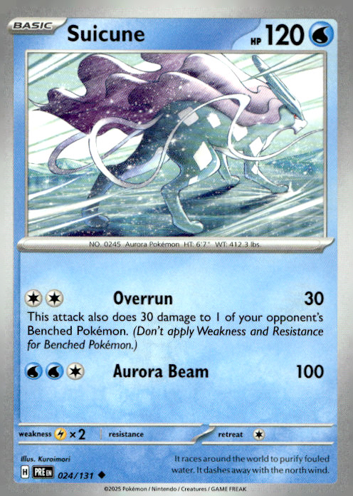 Suicune Uncommon SV: Prismatic Evolutions 024/131 NM