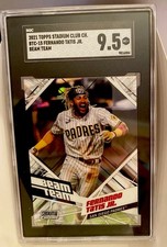 2021 Topps Stadium Club Chrome BTC-15 Fernando Tatis Jr. BEAM TEAM SGC 9.5