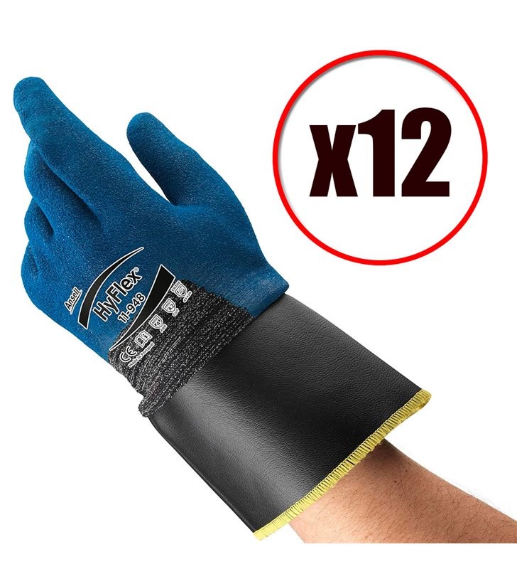 Gants anti coupure Hyflex 11-948 pour éviter les blessures aux mains en milieu industriel