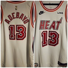 Bam Adebayo Signed Nike NBA Miami Heat Jersey BAS Authentic