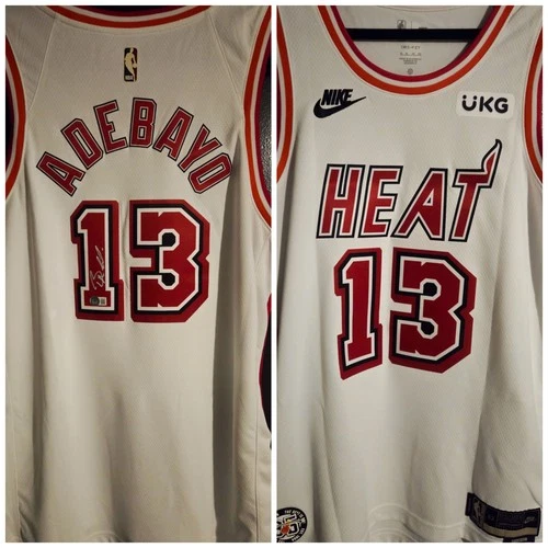 Bam Adebayo Signed Nike NBA Miami Heat Jersey BAS Authentic