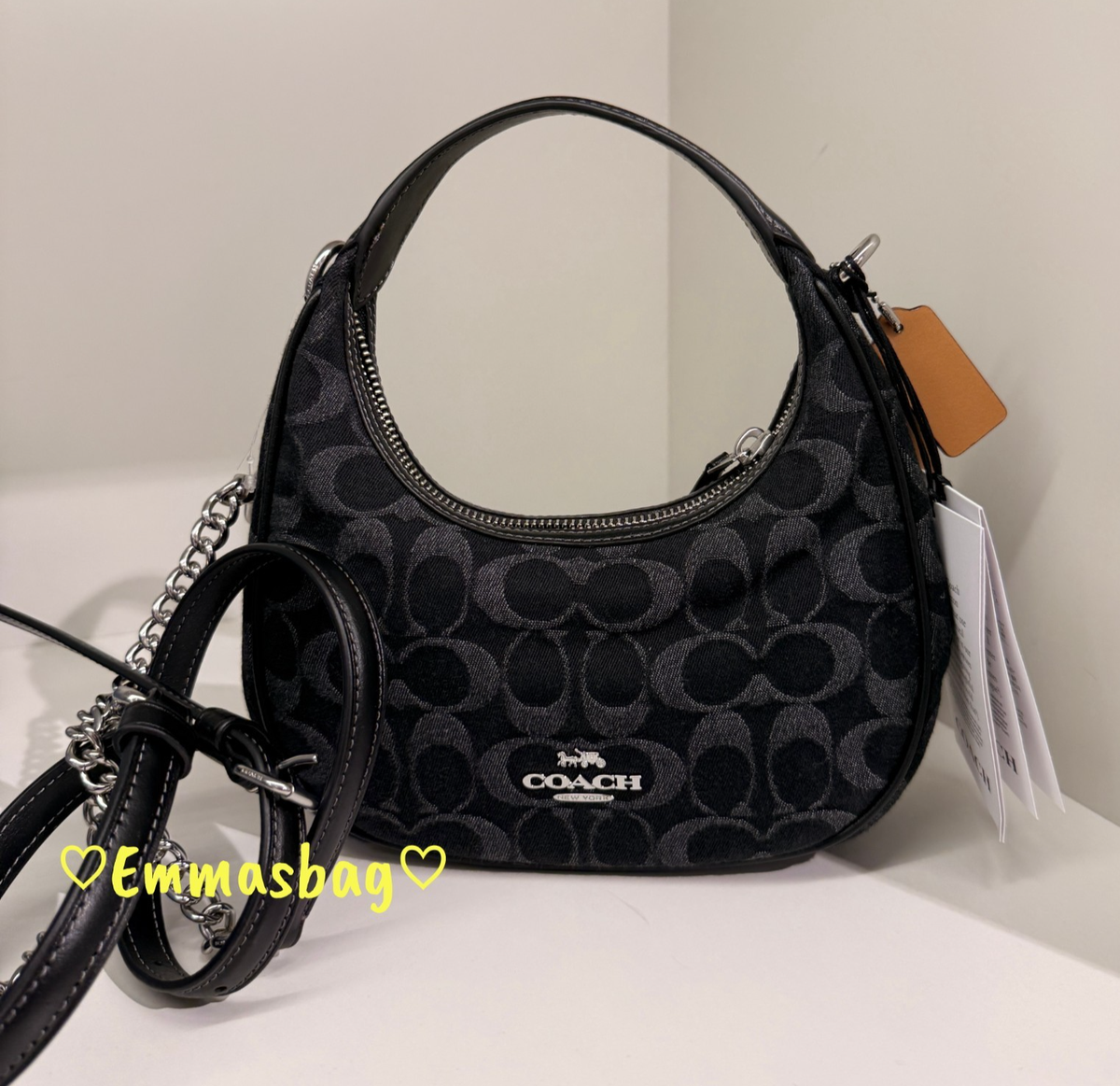 Coach Carmen Mini Crossbody Bag In Signature Denim CCZ47 denim