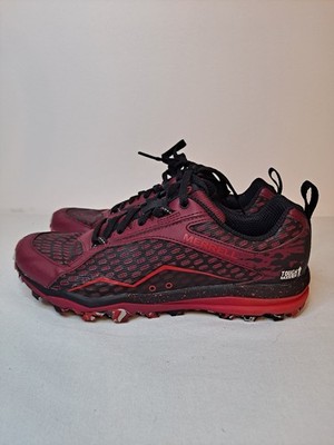 Merrell All Out Crush Trail Running Shoes Womens Size 8.5 Tough Mudder Beet Red