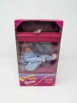 Vintage Slumber Party BARBIE Soft-body Bedtime Friend In Take-Along Tote, Sealed