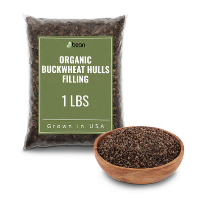 Organic Buckwheat Hull- Eco Refill for Cushion, Pillow and Craft - Made in USA
