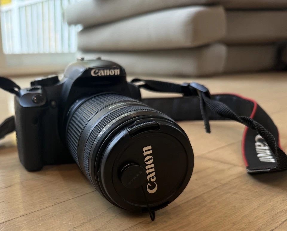 Cannon Eos Rebel XSI W/ 2 Lens (Zoom 55-250mm & 18-55mm) & 3 Pack Filters & Char - Image 3 of 4