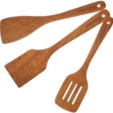 3Pcs Wooden Spatula Set, Kitchen Utensils, Spatula Set for Nonstick Cookware,...