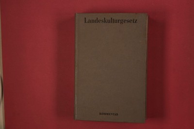 328835 Karl-Heinz Christoph LANDESKULTURGESETZ Staatsverlag der Deutschen
