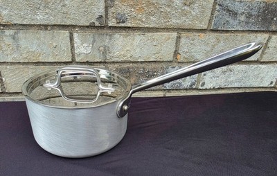All Clad 1-1/2 QT Quart Sauce Pan with Lid Made in USA Master Chef 2