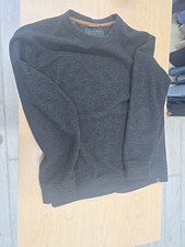 Jachs New York Men's Crew Neck Long Sleeve Fleece Sweatshirt, Black, Size Xl