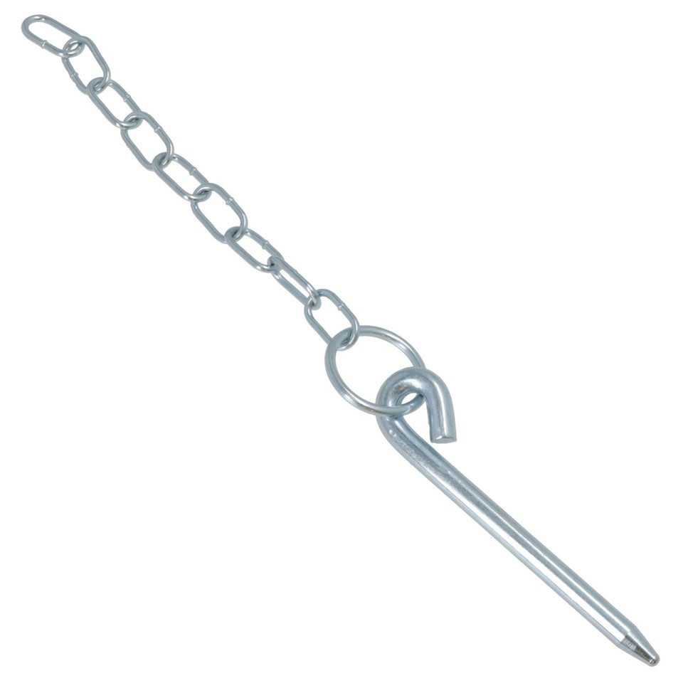 Tipper Pin 4pk Round Cotter Pin & Chain 10mm by 135mm Trailer Tipper Tailgate ...