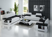 Ledersofa Couch Wohnlandschaft 3+2+1 Sitzer Garnitur Design Modern Sofa G8010D